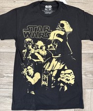2016 Star Wars Darth Vader Yoda Luke Han Solo T-Shirt Licensed Tee Size Small