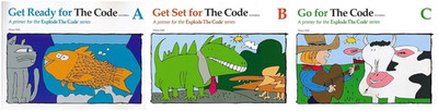 Explode the Code - 3 Books - A, Get Ready, B, Get Set & C, Go for the Code