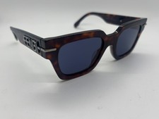 NEW FENDI FE40078I 53V Havana Square Sunglasses 51-20-145mm Comes w/Full Set