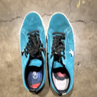 Converse One Star Pro Blue Suede Low Top Skateboarding Sneakers for Men