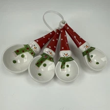 Ceramic Christmas Snowmen Measuring Spoons Kirkland's Tis the Season