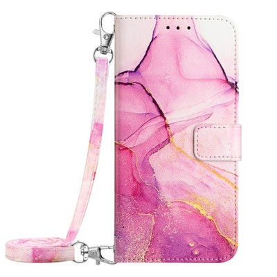 For Sony OPPO Xiaomi Crossbody Marble Card Wallet Case Flip Stand Phone Cover