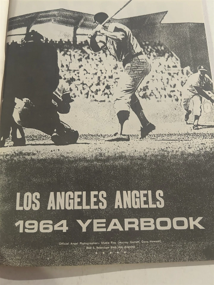 1964 Los Angeles ANGELS Yearbook GENE AUTRY Dean CHANCE Jim PIERSALL Jim FREGOSI - Image 2 of 4