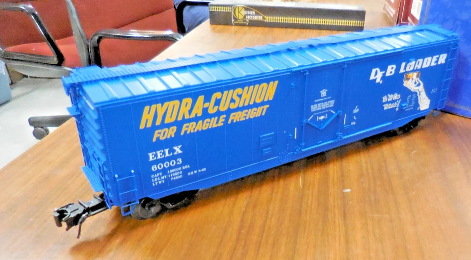 ATLAS O SCALE PLUG DOOR BOXCAR - EVANS LEASING  #3003515 [3 RAIL] - Image 2 of 4