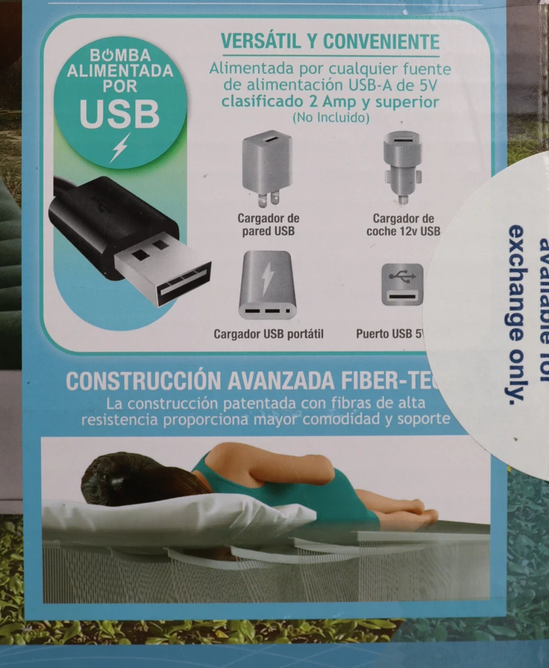 Надувной матрас Intex 10 дюймов Queen Durabeam Prestige с насосом с питанием от USB - Изображение 4 из 4