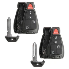 2 Key Fob Remote Start Shell Case Replacement for Jeep Grand Cherokee IYZ-C01C