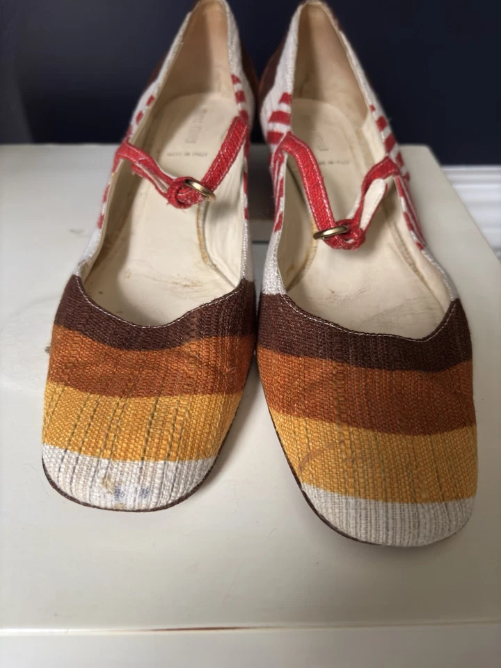 De colección 2005 Miu Miu Pasarela Mary Janes Hecho en Italia Talla 40-9 1/2 EE. UU. Foto 4 de 4