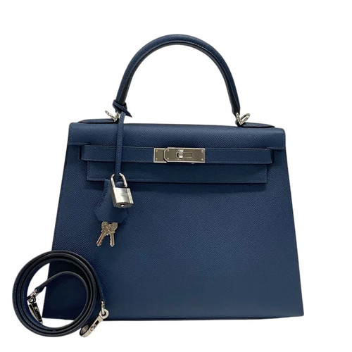 HERMES Kelly 28 Epsom Leather Handbag B Stamp #OKB248