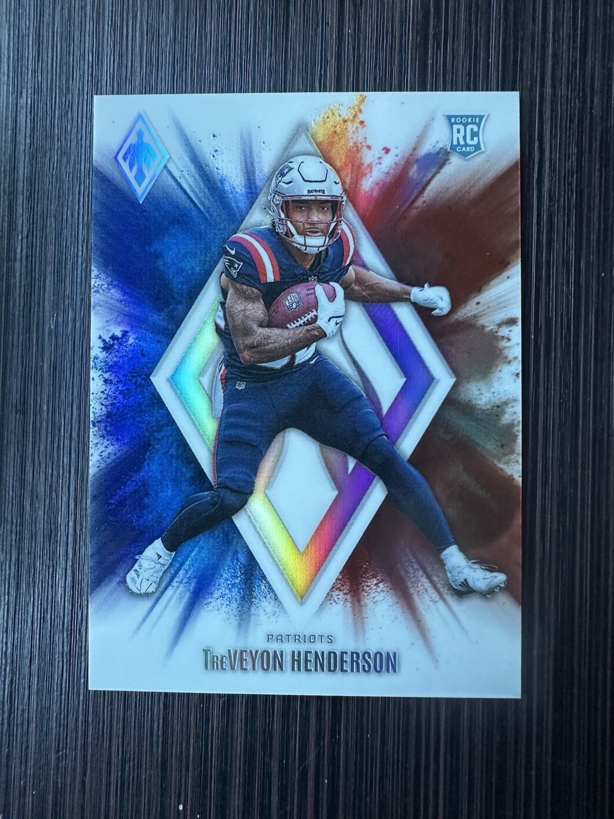 TREVEYON HENDERSON 2025 PANINI PHOENIX COLOR BLAST RC #10 PATRIOTS SSP