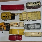 10 Vintage DINKY Diecasts Euclid,Aystin,Bus,Rolls,Coles Crane,AEC Single 50's