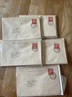 GB UK Jersey 1.4.1941 Elizabeth II pre decimal FDC covers 5 x !!!!!  great value