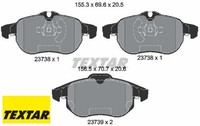 Textar 2373807 Bremsbelagsatz FüR Scheibenbremse Bremsbelagsatz