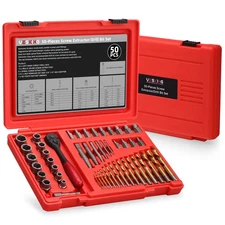 50-Piece Bolt Extractors Screw Extractor Set, Easy Out Bolt Extractor Set Str...
