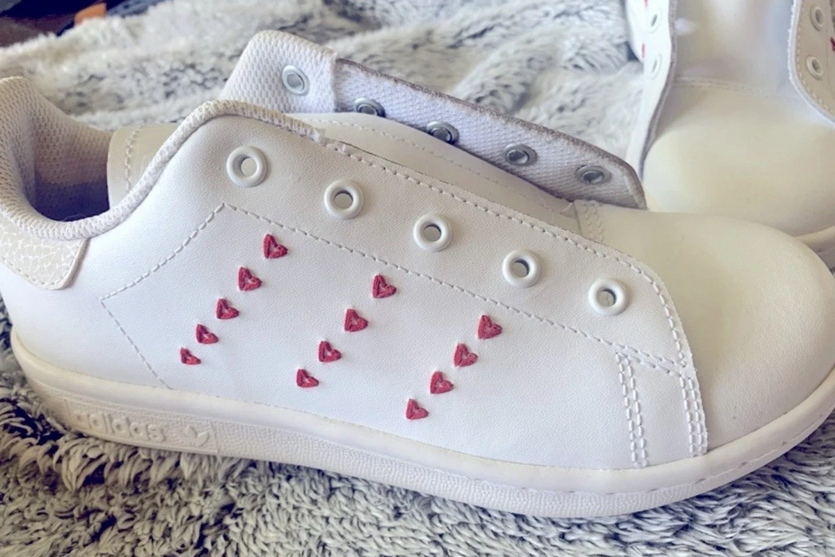 adidas gazelle silver green womens adidas Toddler Stan Smith Valentine`s Day main image 1