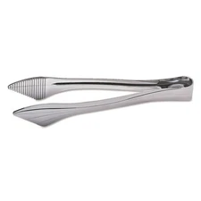 WNA RFTNG9 Reflections 40/Carton Heavyweight Plastic Serving Tongs - Silver New