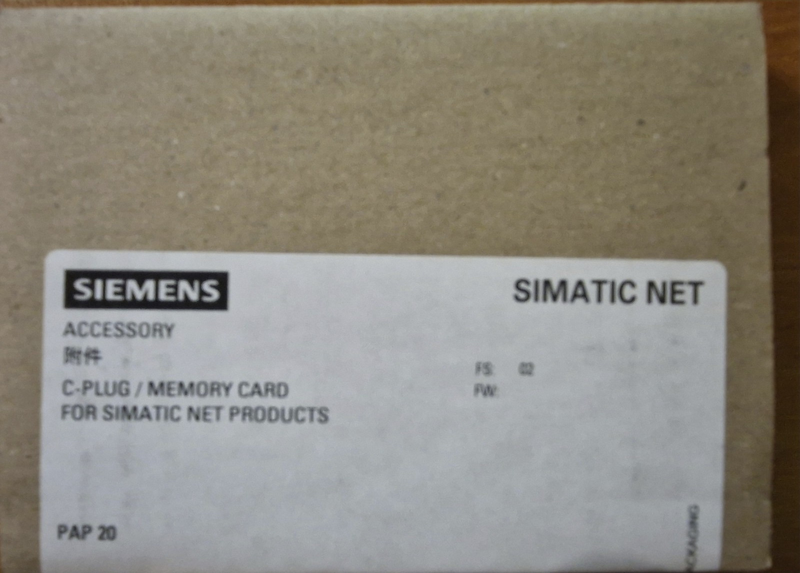 6GK1900-0AB10 Siemens C-PLUG mémoire amovible neuve jamais ouverte Simatic Net