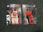 Michael Jordan Tribute 2 Card Lot 1998 Upper Deck MJ72, MJ75 Reflections