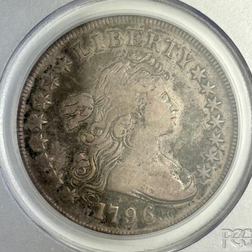 1796 Draped Bust Dollar 1 $ Large Date Small Letters PCGS F12 **Rare** - Bild 2 von 4