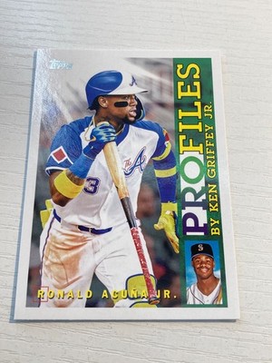 2026 Topps Ken Griffey Jr. Profiles Ronald Acuña Jr. Atlanta