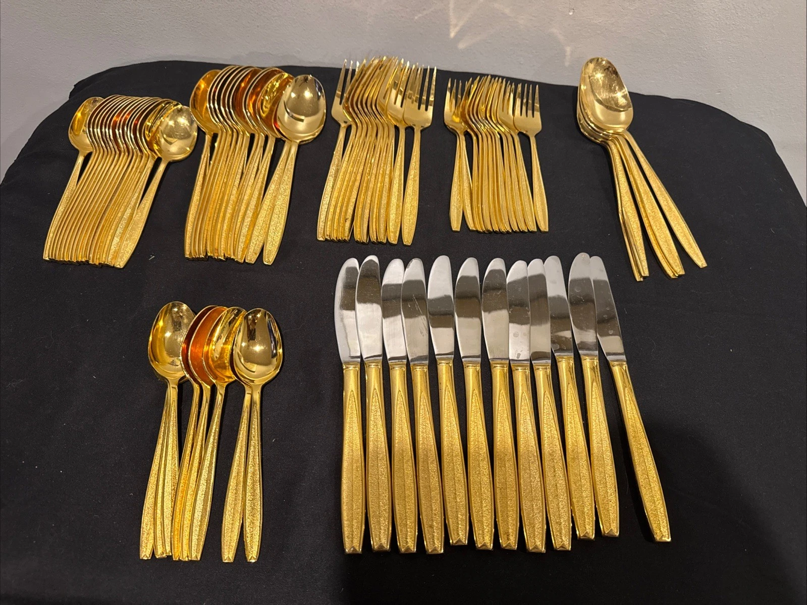 “Custom Stainless Japan” Flatware 76 pieces Forks, Spoons, And Knives