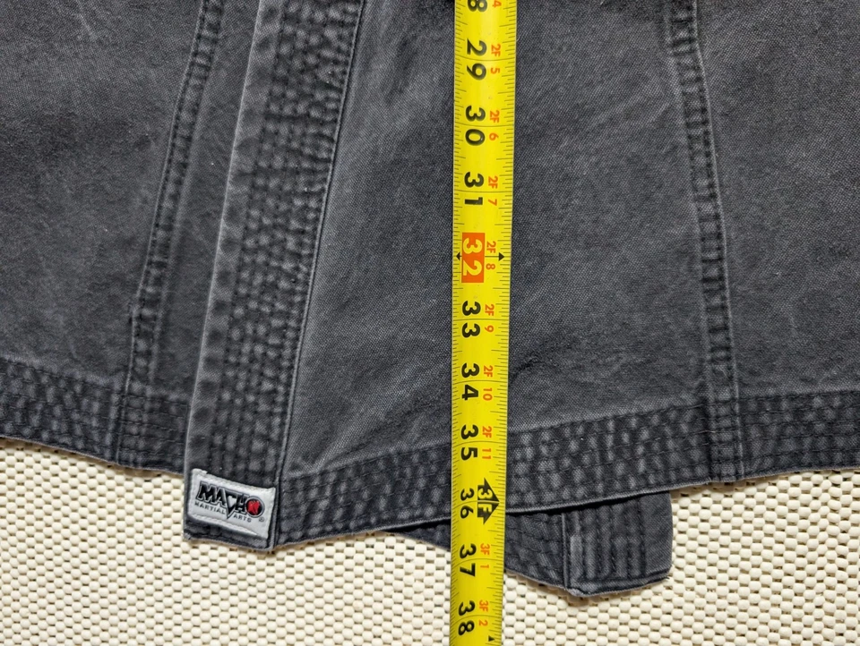 Bushi Ban Gray Macho Martial Arts MMA Jiu-jitsu Grappling Gi Set 5/190 No Belt - Image 3 of 4