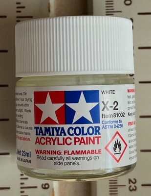 Tamiya Color Acrylic X-2 White 23ml Bottle of Paint # 81002