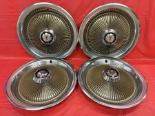 Vintage Set Of 4 197279 Pontiac 15 Hubcaps Firebird Grand Prix Lemans