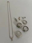 Vintage Estate Costume Jewelry Gold Silver Tone Ring/Necklace/Pendant Lot