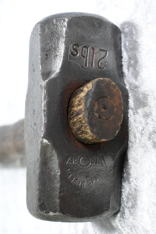 2 Lb Sledgehammer AFORA Mfg Made In Spain Blacksmith Double-Faced