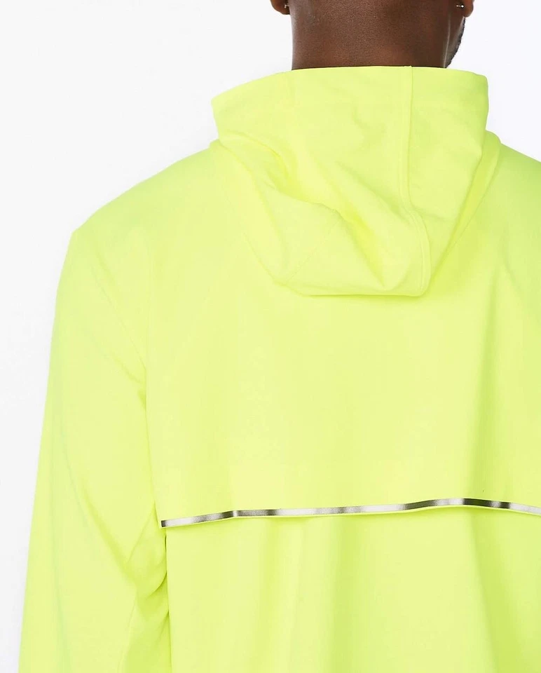 2XU Aero Chaqueta Hombre XL - Eléctrico Amarillo Elástico Tejido Impermeable Carcasa  Foto 2 de 3