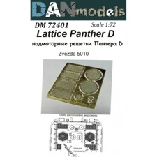 Photoethed Grilles The Sub-Lattice Panther D Dan Models 72401 Scale 1:72