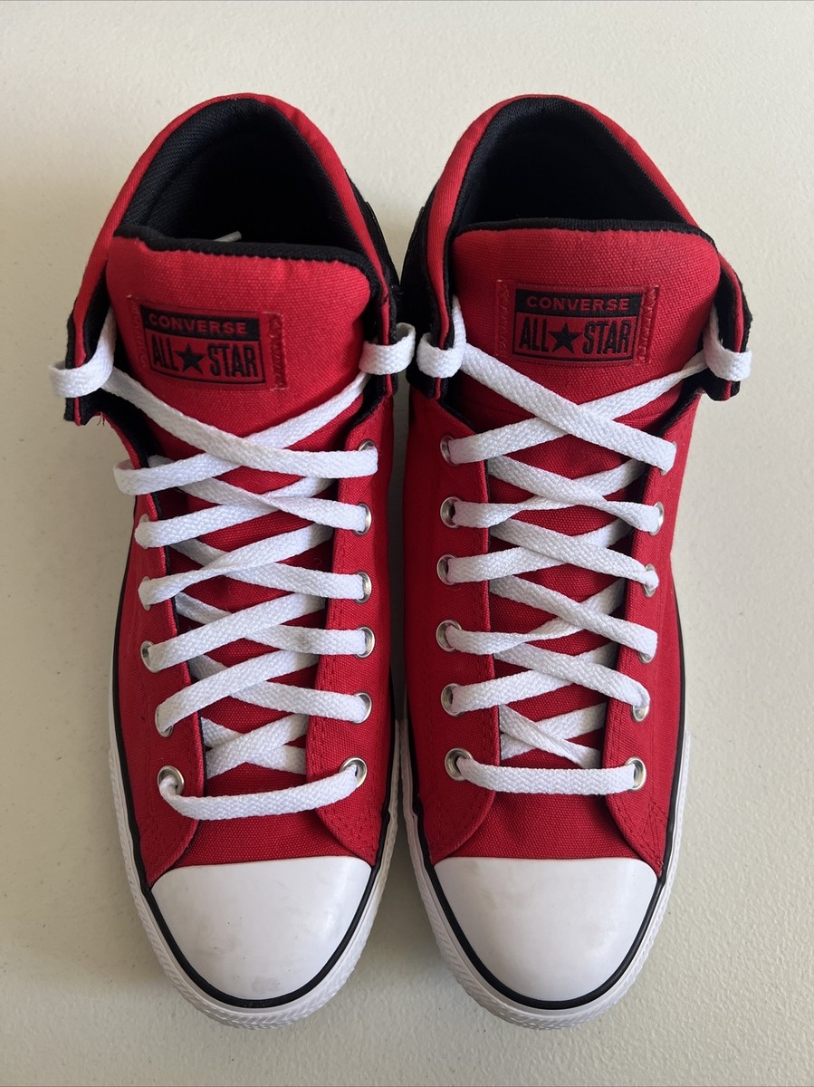 EXCELLENT! Converse Mens 12 Chuck Taylor All Star High Street Mid Red