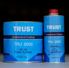 Trust Automotive 2K Urethane 4:1 Primer Surfacer/Filler Gray Kit W/ Hardener!