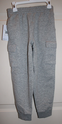 NWT Nike Preschool Club Fleece Cargo Boy's 5 Dark Grey Heather Joggers Sweatpant - Picture 4 of 6