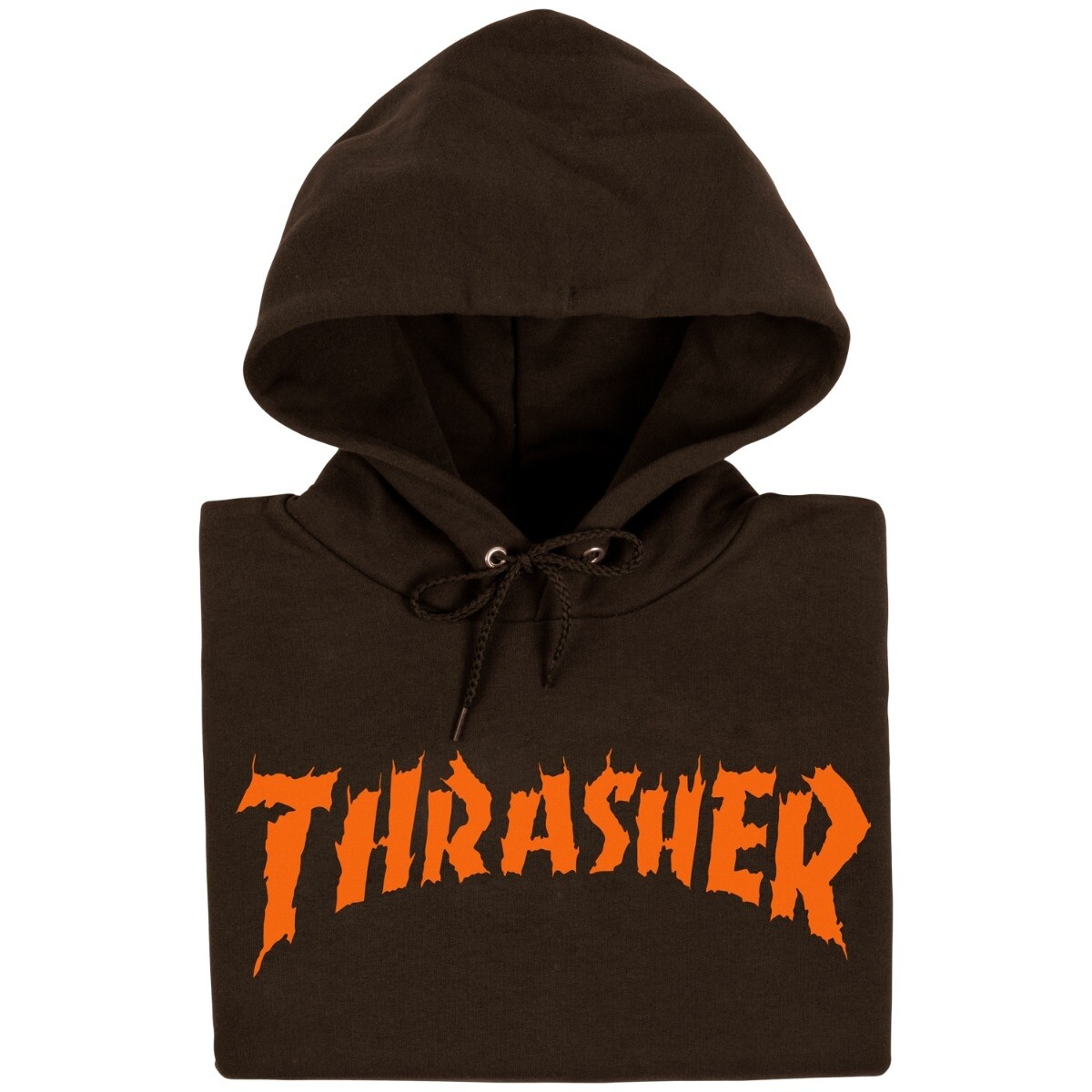 Thrasher Magazine NECKFACE BURN IT DOWN PULLOVER Skateboard Hoodie  CHOCOLATE | eBay