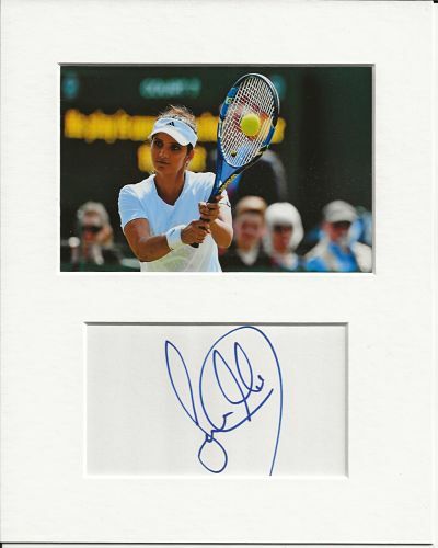 Sania Mirza Tennis signed original authentic Autogramm Unterschrift UACC RD COA - Bild 1 von 1