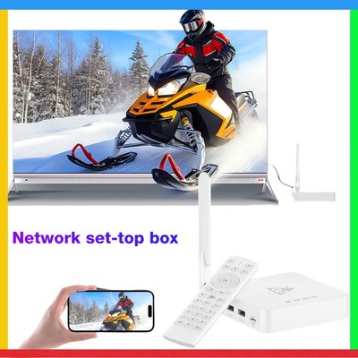 TV-Box für Android 11.0 8K HD Media Player Set-Top-Box WiFi6 BT5.4 (4 GB 32 GB E