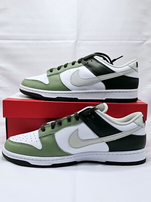 Nike Dunk Low Oil Green White Black FN6882-100 Men's Sz: 13 | eBay UK