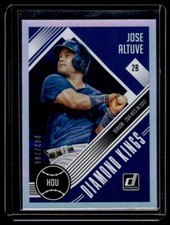 2018 DONRUSS DIAMOND KINGS SEASON STAT LINE 042/204 #11 JOSE ALTUVE