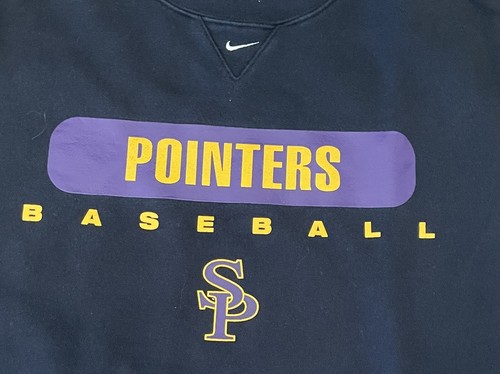 Vintage Nike Center Swoosh UWSP Baseball Sweatshirt - Picture 2 of 5