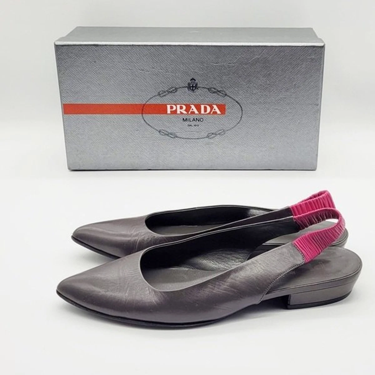 Prada slingback deals flats
