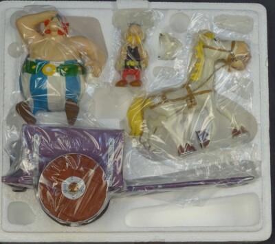 Figurine Plastoy - Scène Astérix Voyage En Charette, édition Atlas, état Neuf