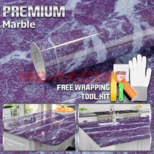 Faux Marble Granite Vinyl Decal Sticker Furniture Wrap DIY Home Decor Cover #01