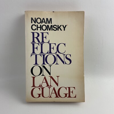 Reflections On Language 1st Edition Paperback Book By Noam Chomsky .