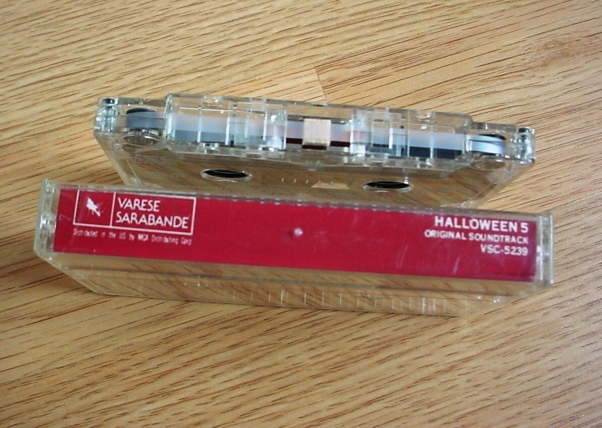 HALLOWEEN 5 Soundtrack cassette..1989 Varese Sarabande..Alan Howarth