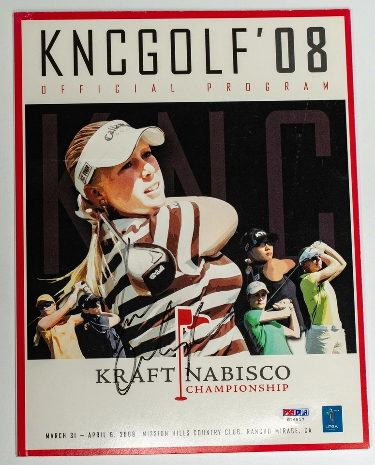Lorena Ochoa Firmado 2008 LPGA Kraft Nabisco Champ Program PSA/DNA CERTIFICADO DE AUTENTICIDAD Autógrafo Foto 2 de 4