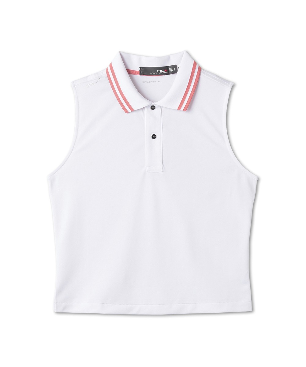 ★POLO RALPH LAUREN★CROPPED PIQUE POLOSHIRT ★正規品★ Genuine Polo Ralph Lauren GOLF Pique Crop Polo Shirt - White