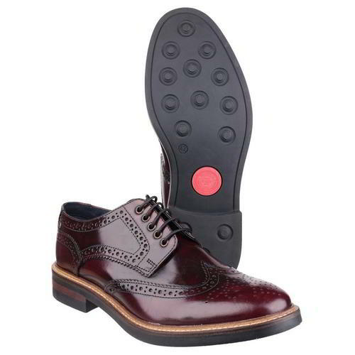 Base London Woburn Mens Red Leather 