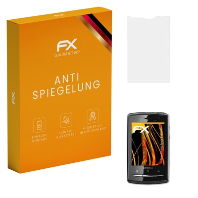 atFoliX 3x Schutzfolie für Sony-Ericsson Xperia X10 mini pro matt&stoßfest