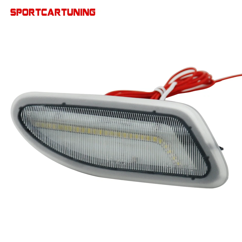 White LED Lights Bar Bumper Side Marker For Benz 2001-2007 Mercedes W203 C Class Foto 4 de 4